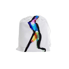 Abstract Art Sport Women Tennis  Shirt Abstract Art Sport Women Tennis  Shirt15 Drawstring Pouch (medium) by EnriqueJohnson