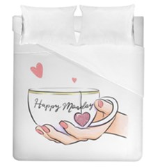 Happy Monday Duvet Cover (queen Size) by SychEva