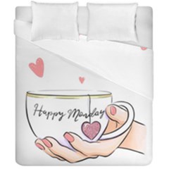 Happy Monday Duvet Cover Double Side (california King Size) by SychEva