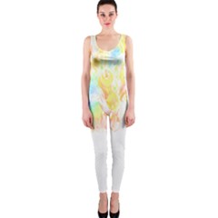 Abstract T- Shirt Abstract Colored Background T- Shirt One Piece Catsuit