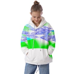 Blue Green Black Abstract Art T- Shirt Blue Green Black Abstract Art T- Shirt Kids  Oversized Hoodie by EnriqueJohnson