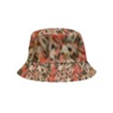 Red Blossom Harmony Pattern Design Inside Out Bucket Hat (Kids) View4