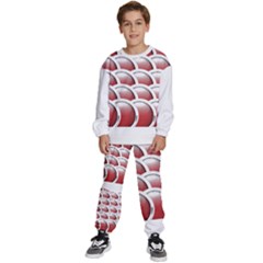 Circles Pattern T- Shirt Red Circles Pattern T- Shirt Kids  Sweatshirt Set by EnriqueJohnson