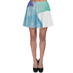 Colourful Pattern T- Shirt Colourful Watercolor Rainbow Bubbles T- Shirt Skater Skirt by EnriqueJohnson