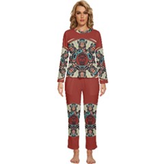 Skull Grateful Dead Phone Gratefuldead Womens  Long Sleeve Lightweight Pajamas Set by Sarkoni