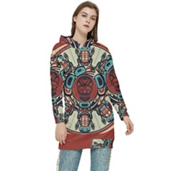 Grateful-dead-pacific-northwest-cover Women s Long Oversized Pullover Hoodie by Sarkoni