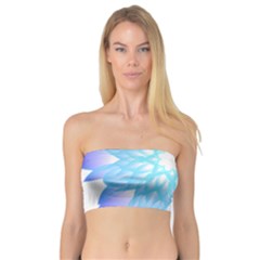 Flower Illustration T- Shirt Beautiful And Artistic Blue Flower T- Shirt Bandeau Top by EnriqueJohnson