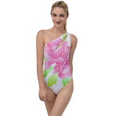 Flowers Art T- Shirtflowers T- Shirt (21) To One Side Swimsuit