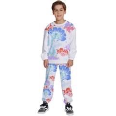 Flowers Illustration T- Shirt Sunshine Blossoms Kids  Sweatshirt Set by EnriqueJohnson