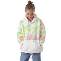 Flowers Illustration T- Shirtflowers T- Shirt (8) Kids  Oversized Hoodie by EnriqueJohnson