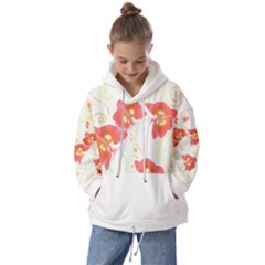 Flowers Illustration T- Shirtflowers T- Shirt Kids  Oversized Hoodie by EnriqueJohnson