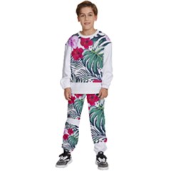 Hawaii T- Shirt Hawaii Antler Garden T- Shirt Kids  Sweatshirt Set