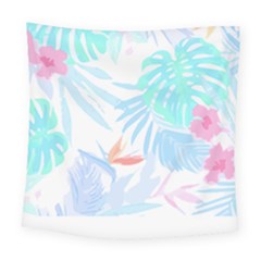 Hawaii T- Shirt Hawaii Flowers Creative T- Shirt Square Tapestry (large)