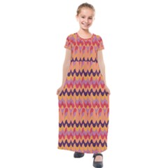 Abs003 Kids  Short Sleeve Maxi Dress by ByThiagoDantas