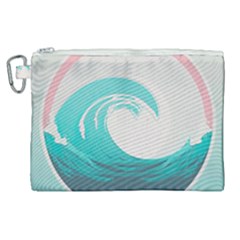 Tidal Wave Ocean Sea Tsunami Wave Minimalist Canvas Cosmetic Bag (xl) by uniart180623