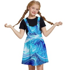 Tsunami Waves Ocean Sea Nautical Nature Water Kids  Apron Dress by uniart180623