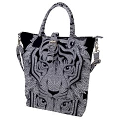 Tiger Head Buckle Top Tote Bag by Ket1n9