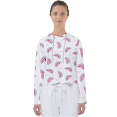 Watermelon Wallpapers  Creative Illustration And Patterns Women s Slouchy Sweat by Ket1n9