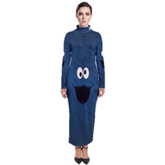 Funny Face Turtleneck Maxi Dress by Ket1n9