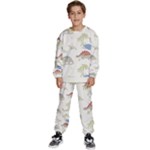 Dinosaur Art Pattern Kids  Sweatshirt set