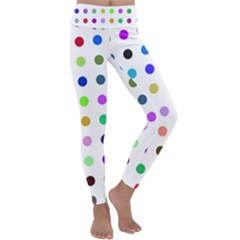 Circle Pattern(1) Kids  Lightweight Velour Classic Yoga Leggings by Ket1n9