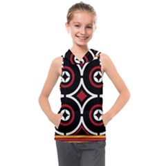 Toraja Pattern Ne limbongan Kids  Sleeveless Hoodie by Ket1n9