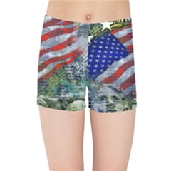 Usa United States Of America Images Independence Day Kids  Sports Shorts by Ket1n9