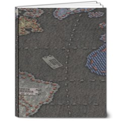 World Map 8  X 10  Hardcover Notebook by Ket1n9