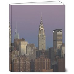 Skyline-city-manhattan-new-york 8  X 10  Hardcover Notebook by Ket1n9