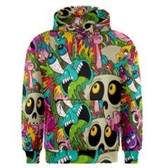 Crazy Illustrations & Funky Monster Pattern Men s Core Hoodie by Ket1n9