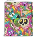 Crazy Illustrations & Funky Monster Pattern 8  x 10  Softcover Notebook View2