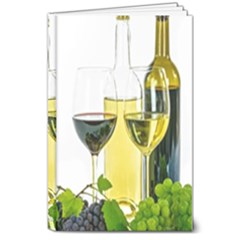 White-wine-red-wine-the-bottle 8  X 10  Hardcover Notebook by Ket1n9