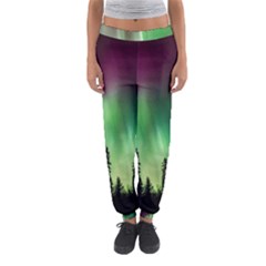 Aurora-borealis-northern-lights Women s Jogger Sweatpants by Ket1n9