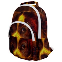 Cute 3d Dog Rounded Multi Pocket Backpack by Ket1n9