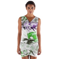 Horse-horses-animal-world-green Wrap Front Bodycon Dress by Ket1n9