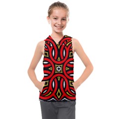 Traditional Art Pattern Kids  Sleeveless Hoodie by Ket1n9