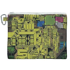 Technology Circuit Board Canvas Cosmetic Bag (xxl) by Ket1n9