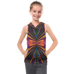 Casanova Abstract Art-colors Cool Druffix Flower Freaky Trippy Kids  Sleeveless Hoodie by Ket1n9