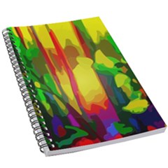 Abstract-vibrant-colour-botany 5 5  X 8 5  Notebook by Ket1n9