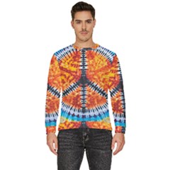 Tie Dye Peace Sign Men s Fleece Sweatshirt by Ket1n9