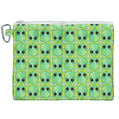 Alien Pattern- Canvas Cosmetic Bag (xxl) by Ket1n9