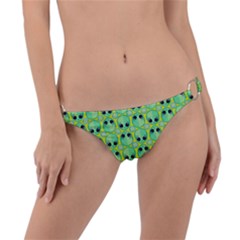 Alien Pattern- Ring Detail Bikini Bottoms by Ket1n9