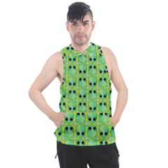 Alien Pattern- Men s Sleeveless Hoodie by Ket1n9