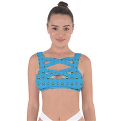 Alien Pattern Bandaged Up Bikini Top by Ket1n9