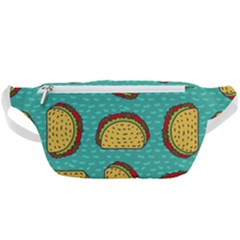 Taco-drawing-background-mexican-fast-food-pattern Waist Bag  by Ket1n9