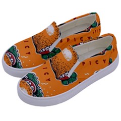 Seamless-pattern-with-taco Kids  Canvas Slip Ons by Ket1n9