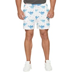 Seamless-pattern-with-cute-sharks-hearts Men s Runner Shorts by Ket1n9