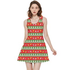 Christmas-papers-red-and-green Inside Out Reversible Sleeveless Dress