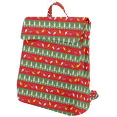 Christmas-papers-red-and-green Flap Top Backpack by Grandong