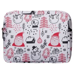 Christmas-themed-seamless-pattern Make Up Pouch (large) by Grandong